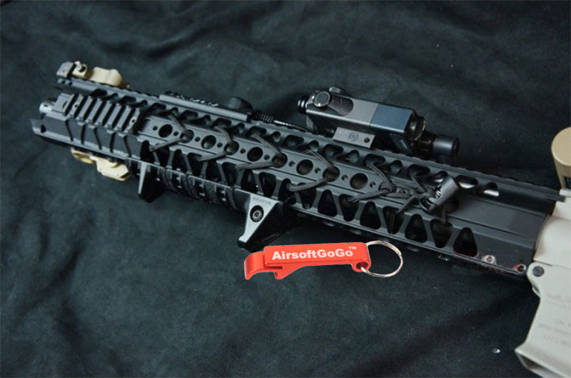 WA / WE / イノカツ(INOKATSU) M4ガスブローバック ライフル ・ Systema PTW M4電動ガン 用12 インチワイヤーカッターレールシステム (黒)