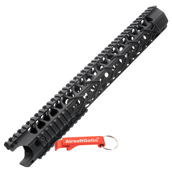 WA / WE / イノカツ(INOKATSU) M4ガスブローバック ライフル ・ Systema PTW M4電動ガン 用16.2 インチワイヤーカッターレールシステム (黒)