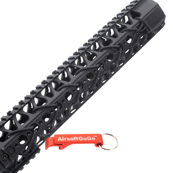 WA / WE / イノカツ(INOKATSU) M4ガスブローバック ライフル ・ Systema PTW M4電動ガン 用16.2 インチワイヤーカッターレールシステム (黒)