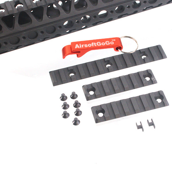 WA / WE / イノカツ(INOKATSU) M4ガスブローバック ライフル ・ Systema PTW M4電動ガン 用16.2 インチワイヤーカッターレールシステム (黒)