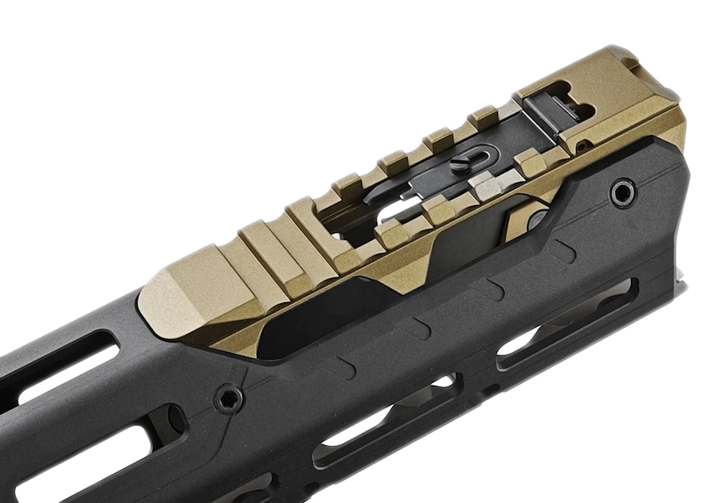 Strike Industries GRIDLOK 17インチ本体サイトと(ダークアース)レールアタッチメント VFC / Systema PTW M4 Airsoft AEG / GBBR専用