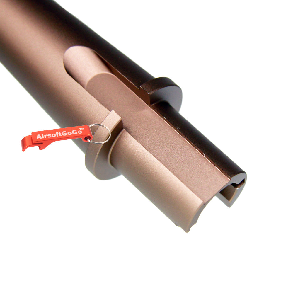 マルイ 電動ガンM4/M16専用のカスタム マルチレングス アウターバレル 砂色 (サイズ:80/177/125/75mm)