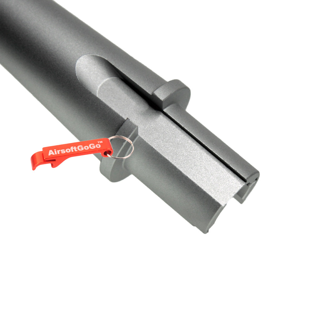 マルイ 電動ガンM4/M16専用のカスタム マルチレングス アウターバレル 銀 (サイズ:80/177/125/75mm)