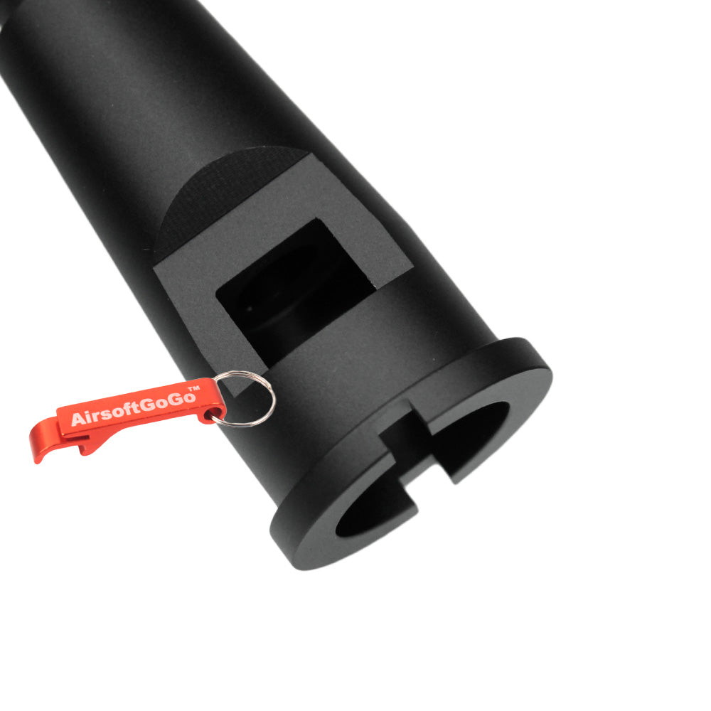 WA ガスブローバックM4/M16専用のカスタム マルチレングス アウターバレル ブラック (サイズ:70/177/126/75mm)