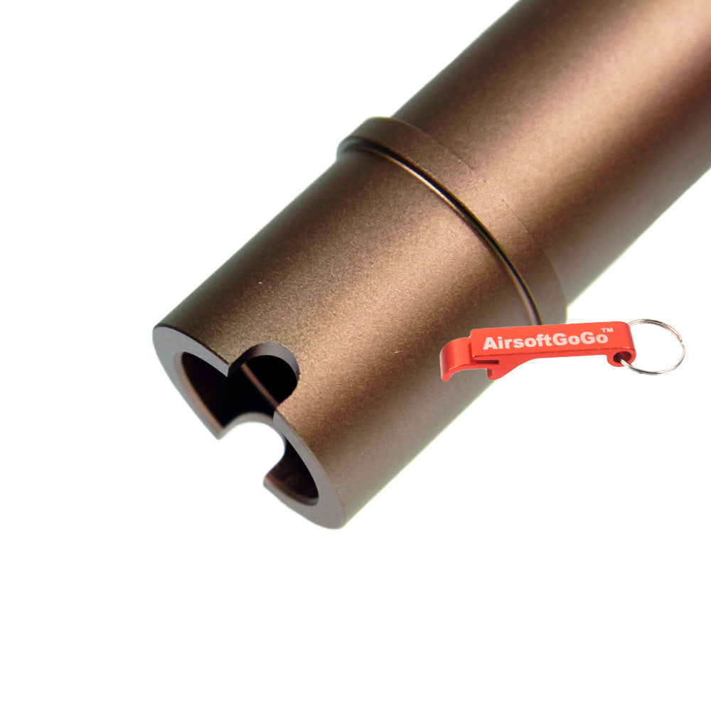 Systema PTW M4専用のカスタム マルチレングス アウターバレル 砂色 (サイズ:95/177/126/75mm)