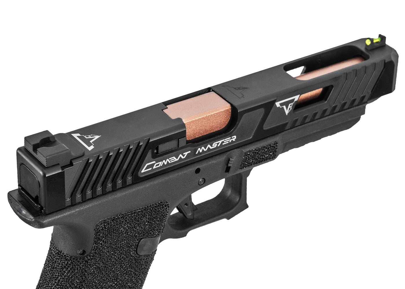 APSカスタム TTIコンバットマスターG34 Co2 GBBピストル オメガフレーム付き (EMG &TTIライセンス) -ブラック