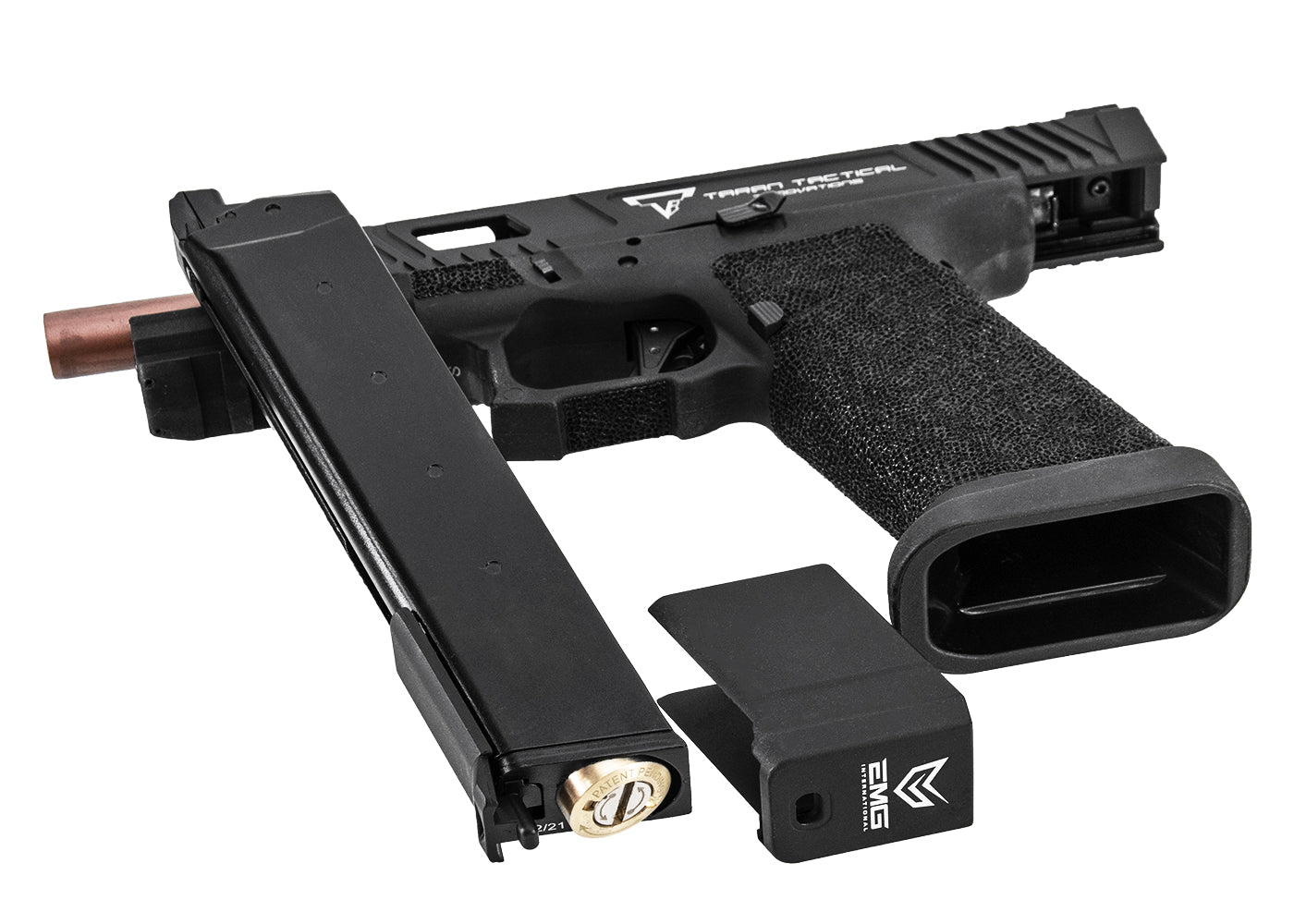 APSカスタム TTIコンバットマスターG34 Co2 GBBピストル オメガフレーム付き (EMG &TTIライセンス) -ブラック