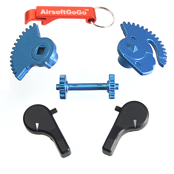 Metal selector set for G36C, G36K, G36 series electric guns such as Marui, Jing Gong, Cyber Gun, CYMA, etc.