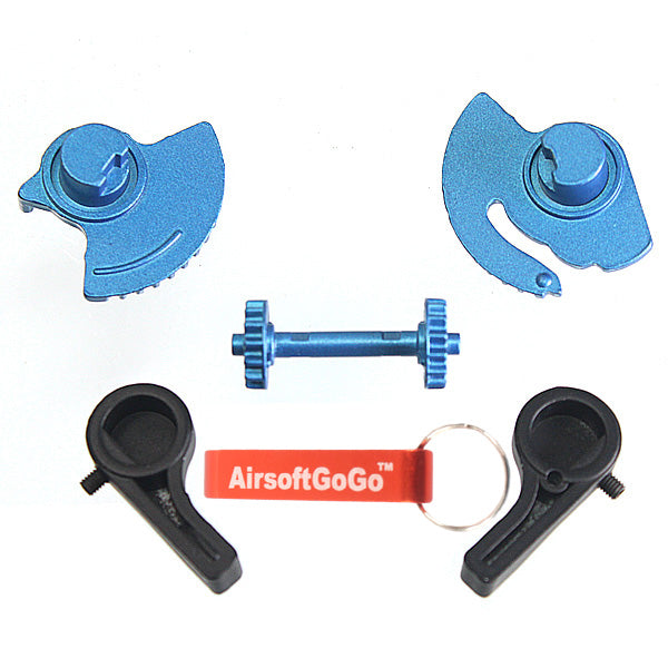 Metal selector set for G36C, G36K, G36 series electric guns such as Marui, Jing Gong, Cyber Gun, CYMA, etc.