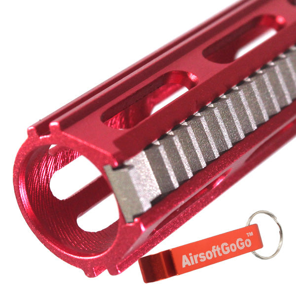 Army Force Aluminum Piston Steel 18 Tooth Piston Head (Red) for ARMY R85, SVD, SR25 AEG