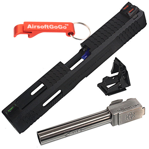 Archives Custom Slide S Type (Silver Barrel) for Marui WE G17 Gas Blowback