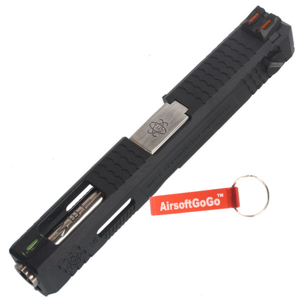 Custom slide S type for WE G18C gas blowback (silver barrel)