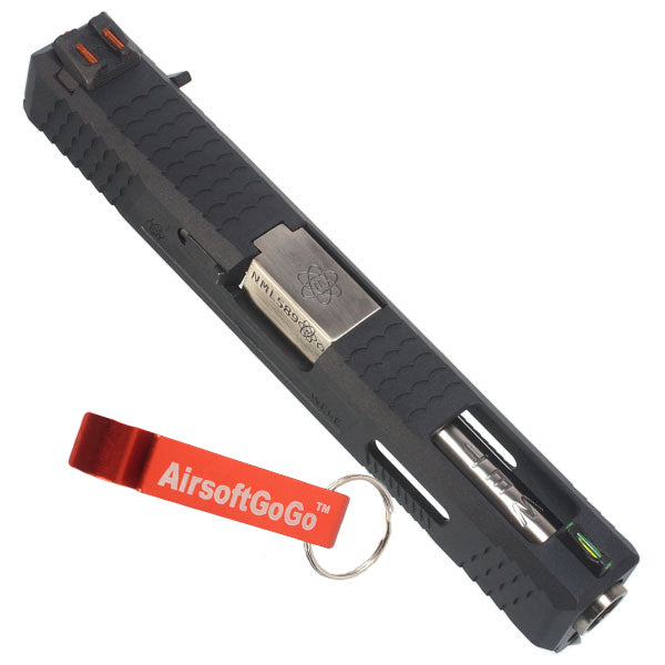 Custom slide S type for WE G18C gas blowback (silver barrel)