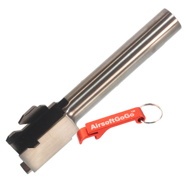 Custom slide S type for WE G18C gas blowback (silver barrel)
