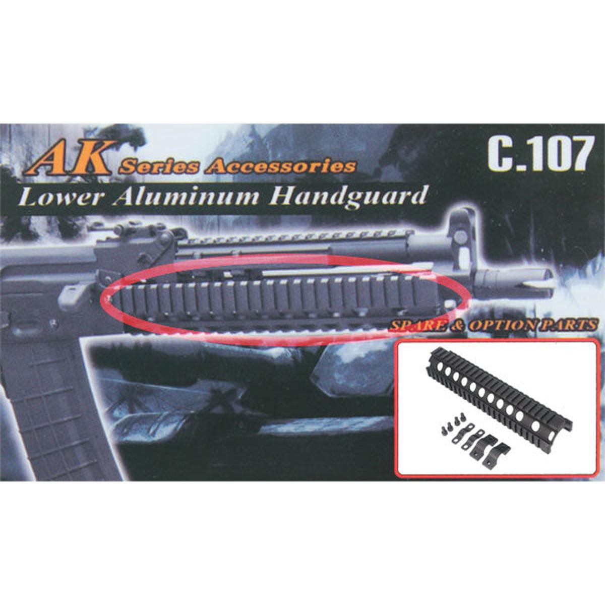 AKS74 AK-74M AK-74N AK-74MN AK-74S 電動ガン用アルミ下部ハンドガードレール-AIRSOFT GOGO エアガン・サバゲー用品通販