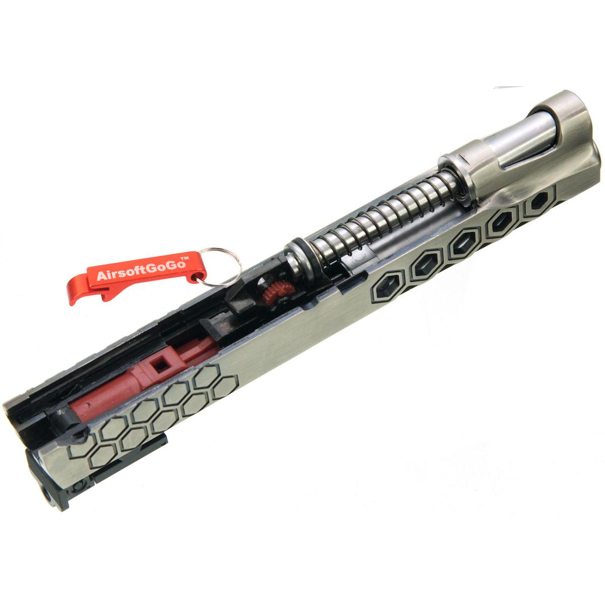 Armorer Works HEXカットスライド マルイ1911用 (シルバー)-AIRSOFT GOGO エアガン・サバゲー用品通販