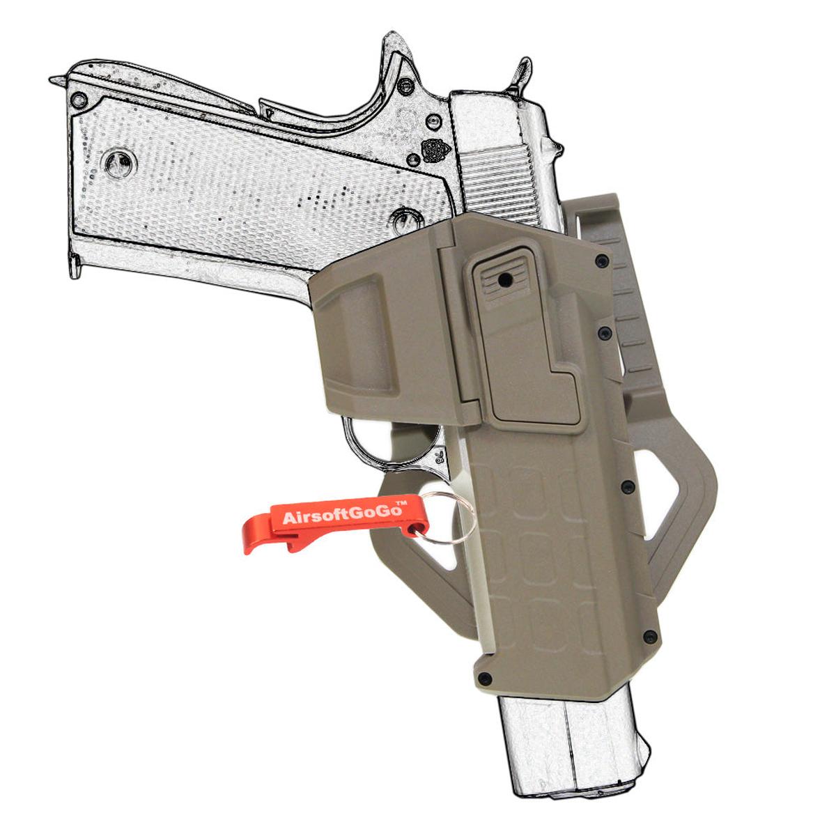Army Force ホルスター マルイ/WEの1911対応 (ダークアース色)-AIRSOFT GOGO エアガン・サバゲー用品通販