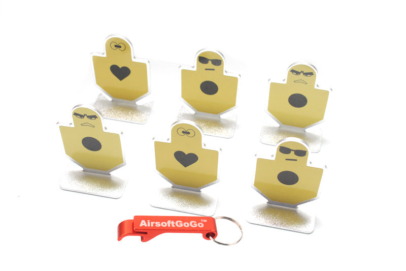 Element shooting target for electric gun gas blowback rifle (6 pieces)