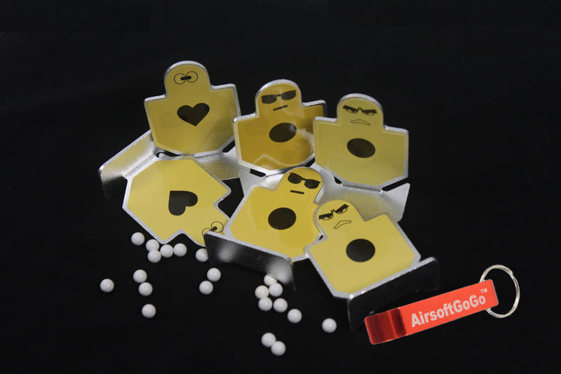 Element shooting target for electric gun gas blowback rifle (6 pieces)