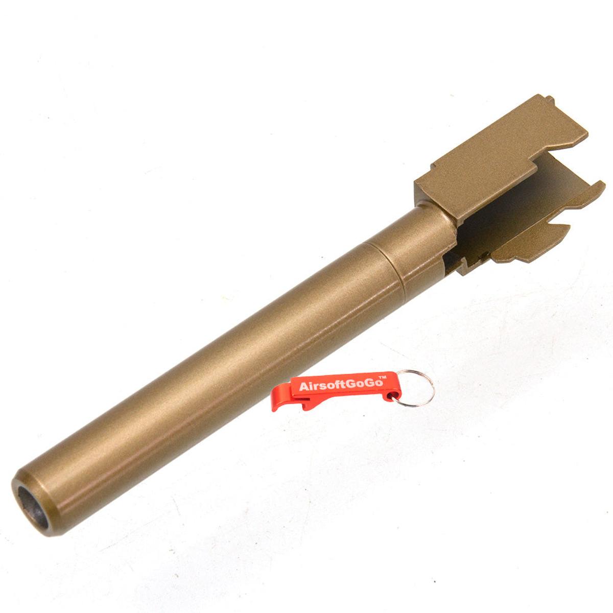 BELL ガスブローバックG34対応 金属製アウターバレル ( ゴールド)-AIRSOFT GOGO エアガン・サバゲー用品通販