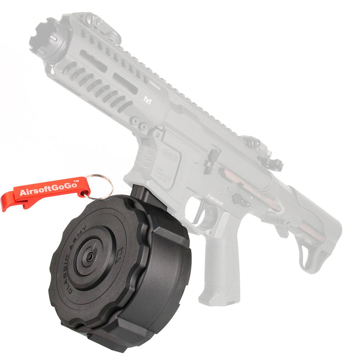 Classic Army NEMESIS X9 / G&G ARP9共用 1200連電動給弾ドラムマガジン-AIRSOFT GOGO エアガン・サバゲー用品通販