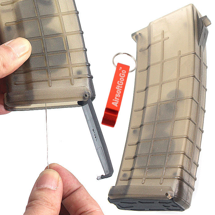 AKS74 / AKS47電動ガン用360連 多弾装フラッシュ ワイヤー巻き上げ式 (Beta Style) マガジン