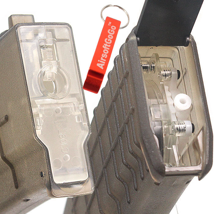 AKS74 / AKS47電動ガン用360連 多弾装フラッシュ ワイヤー巻き上げ式 (Beta Style) マガジン