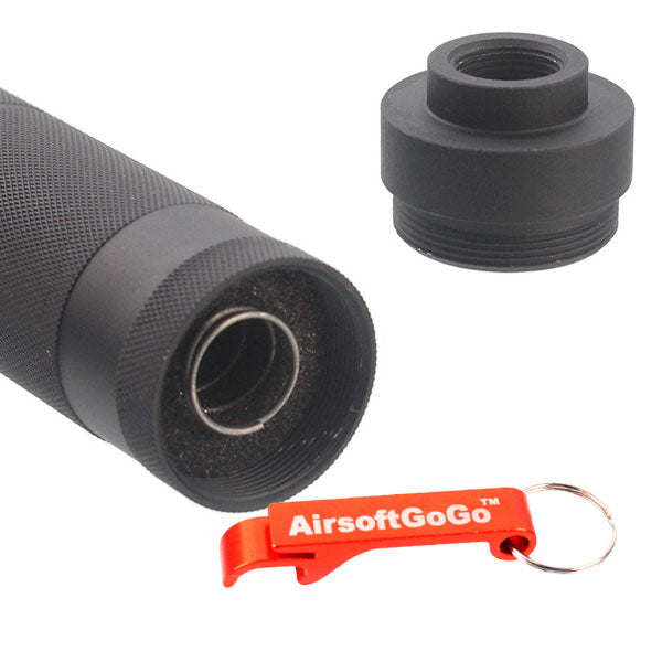 "BLACKWATER" 14mm reverse thread outer barrel compatible suppressor for electric guns and gas blowback rifles