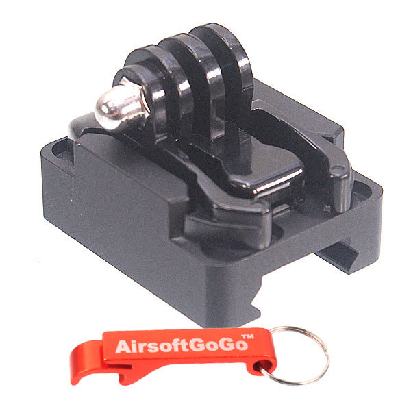 Low Profile Rail Mount for GoPro HERO 1 2 3 3+ 4 Electric Gun Picatinny RAS RIS