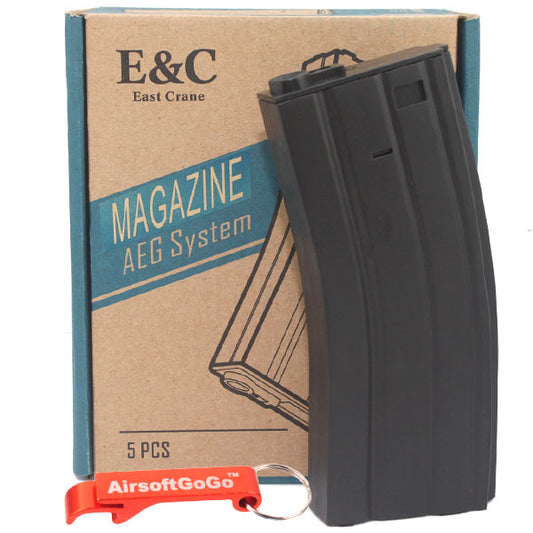 M4/M16 電動ガン用E&C 70連マガジン (5 本入り)
