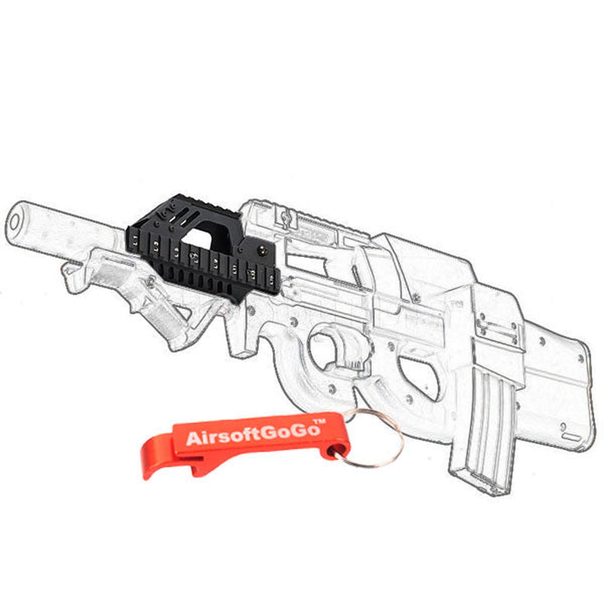 マルイ・ FN・Classic Army・KS・Echo1 P90 電動ガン用四面メタルレールハンドガード-AIRSOFT GOGO エアガン・サバゲー用品通販