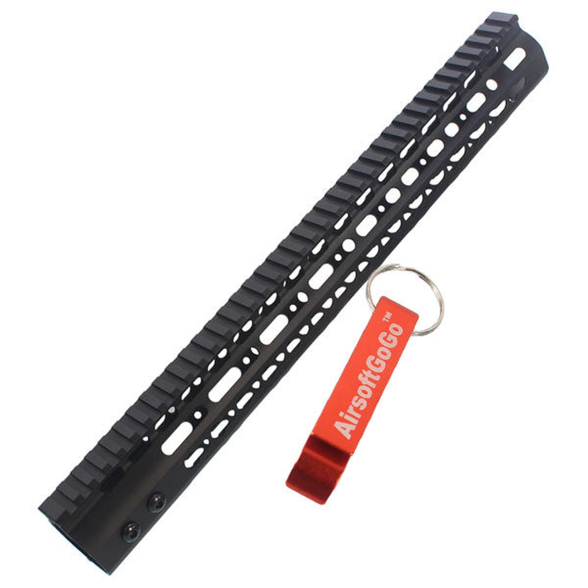 マルイ G&P M4 / M16 / SR16 / SR25 シリーズ電動ガン用CNC 15"Keymodレールハンドガード-AIRSOFT GOGO エアガン・サバゲー用品通販