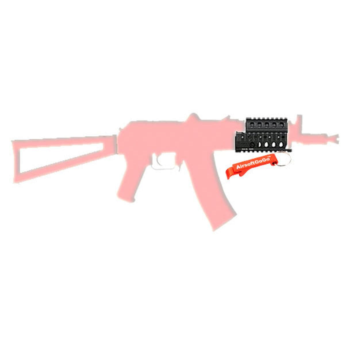 マルイ / VFC / CYMA / Dboys / APS AK74U AKS74U 電動ガン用アルミハンドガードレール-AIRSOFT GOGO エアガン・サバゲー用品通販