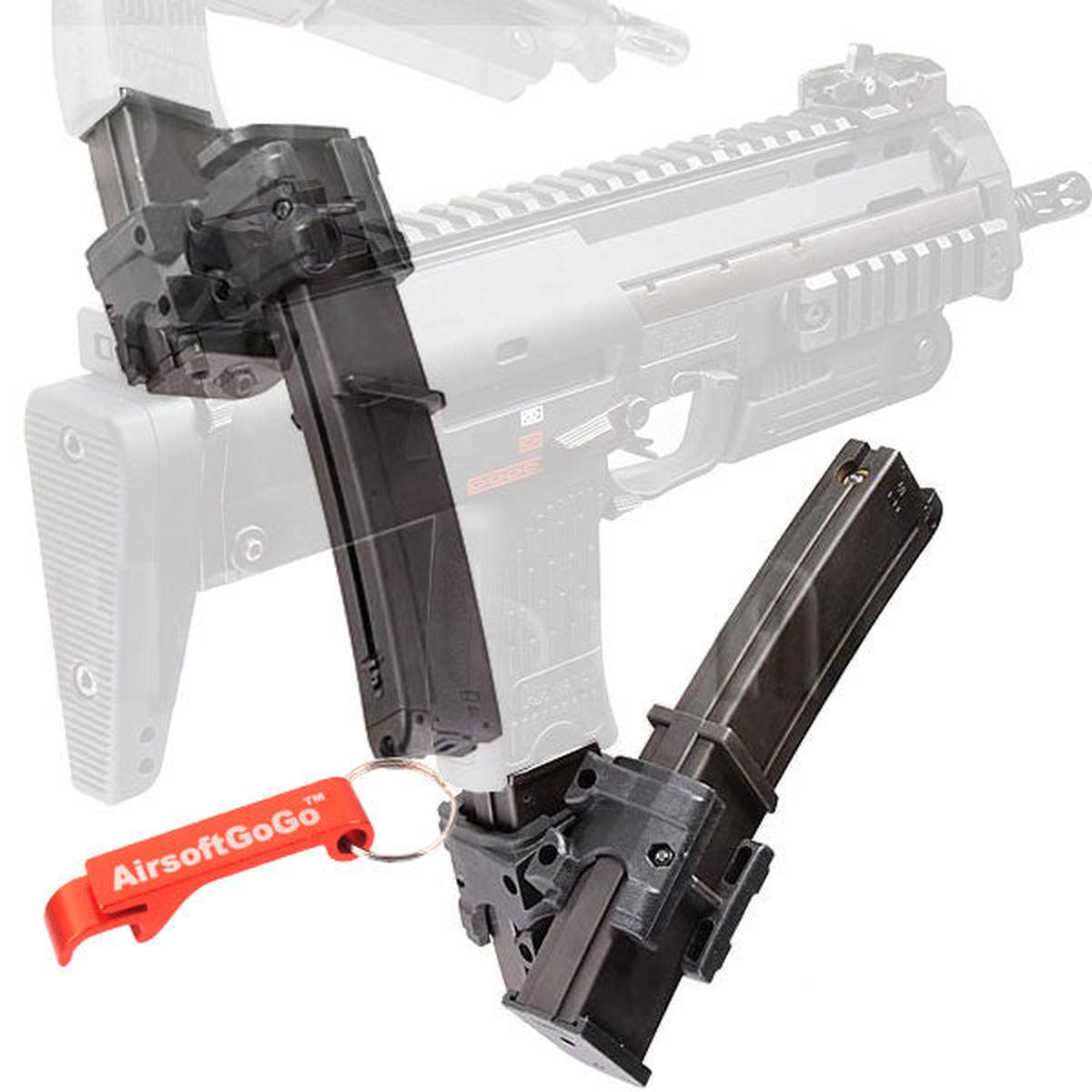 MP7A1電動ガン ガスブローバック用HOL ダブル マガジンポリマークリップ-AIRSOFT GOGO エアガン・サバゲー用品通販