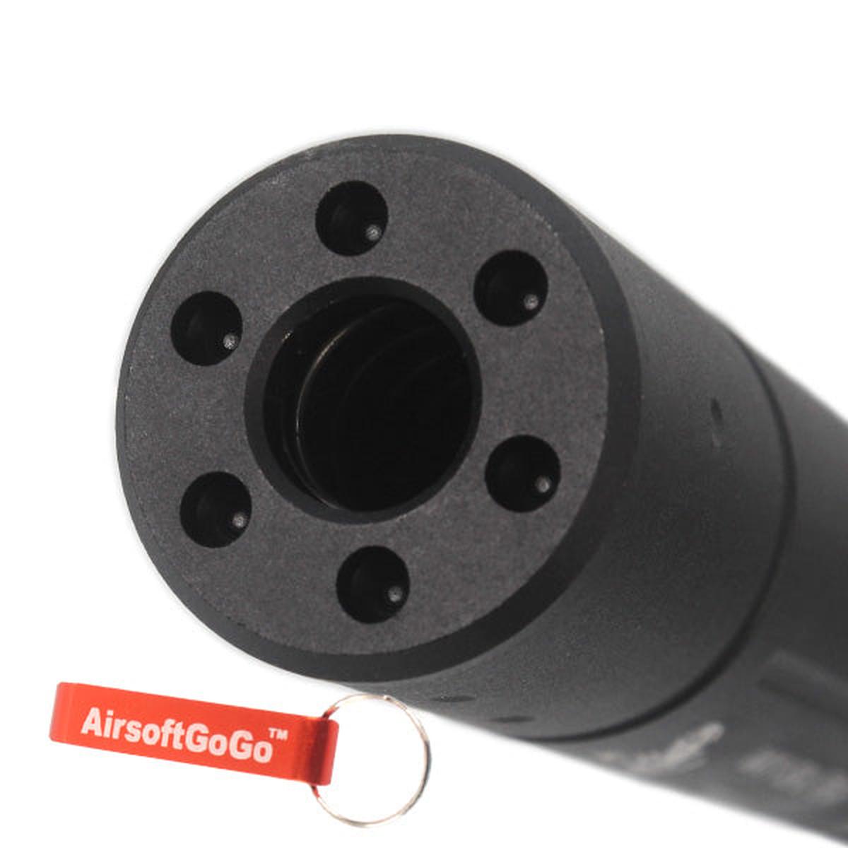 「NAVY SEAL TEAM」サプレッサー(150x30mm、14mm逆ネジマズル対応)-AIRSOFT GOGO エアガン・サバゲー用品通販