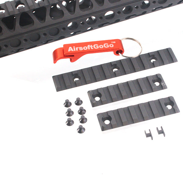 16.2 inch wire cutter rail system for electric gun M4 / SR25 / Tokyo Marui HK416 / G&P / kingArms / Classic Army / CYMA (black)