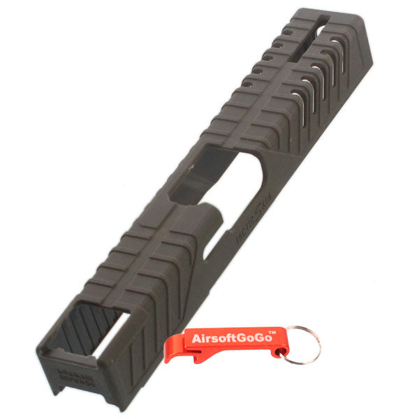 Polymer slide cover for Marui/WE/KSC/G17 series gas blowback (dark earth color)
