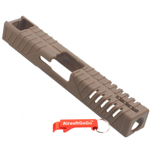 Polymer slide cover for Marui/WE/KSC/G17 series gas blowback (olive color)