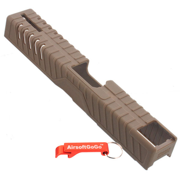 Polymer slide cover for Marui/WE/KSC/G17 series gas blowback (olive color)