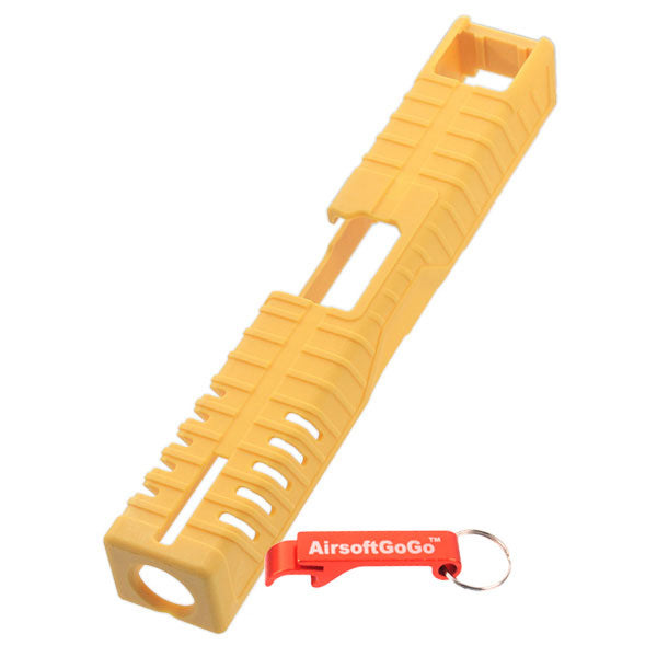 Polymer slide cover for Marui/WE/KSC/G17 series gas blowback (yellow)