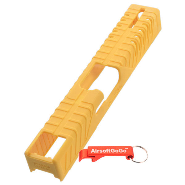 Polymer slide cover for Marui/WE/KSC/G17 series gas blowback (yellow)