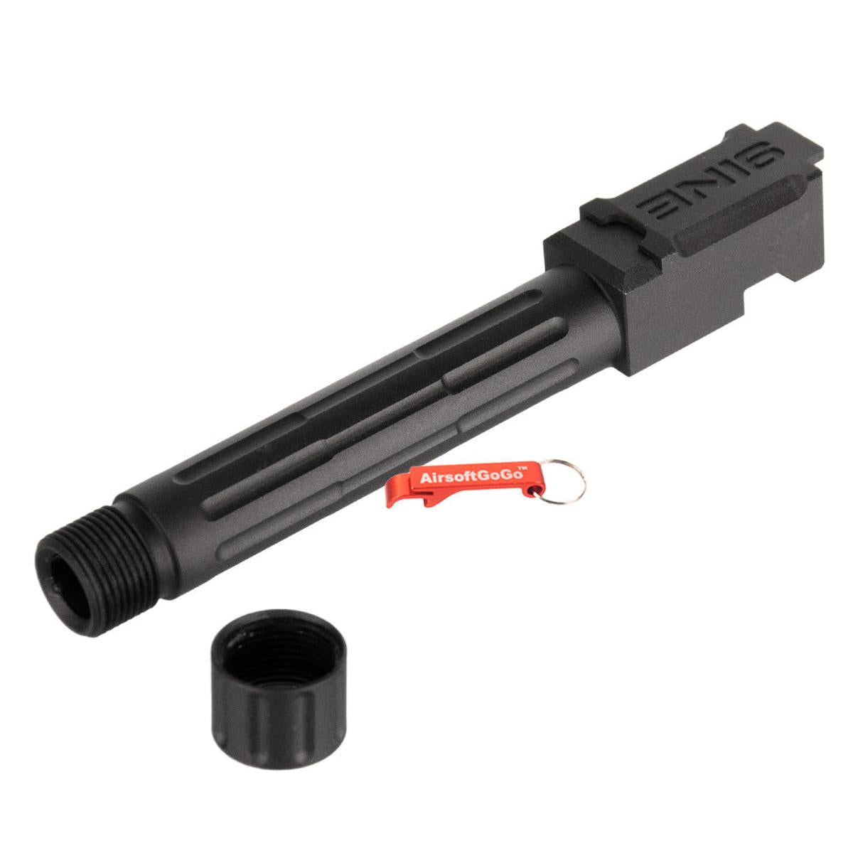 Umarex ガスブローバックG19用 5KU 9INE 14mm逆ネジアウターバレルマズルプロテクター付 (ブラック)-AIRSOFT GOGO エアガン・サバゲー用品通販