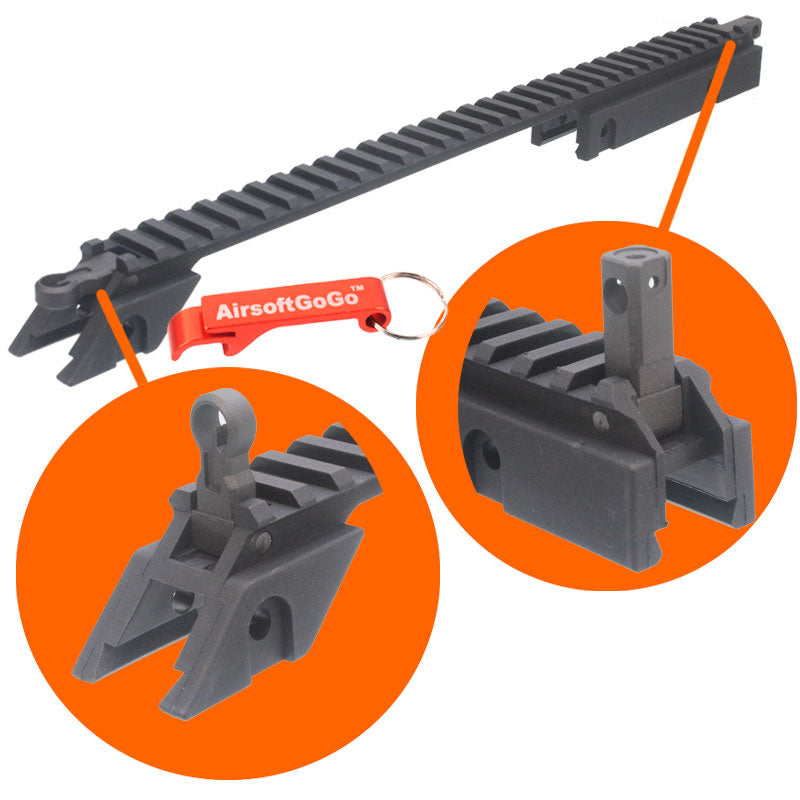 IdZ "Future Infantry" Tap Rail for electric guns and gas blowback rifles such as ARES, JG, VFC, Umarex G36C, G36K, SL9, etc.