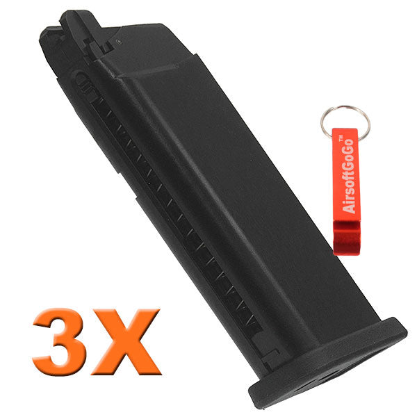 WE-Tech G19 / G23 WE 20 magazine for gas blowback gun (3 pieces)