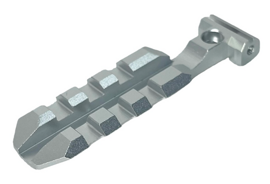 FCW CNCアルミニウム / アルミ製 ARES 686 CO2リボルバー用トップレイル - 銀(ぎん)
