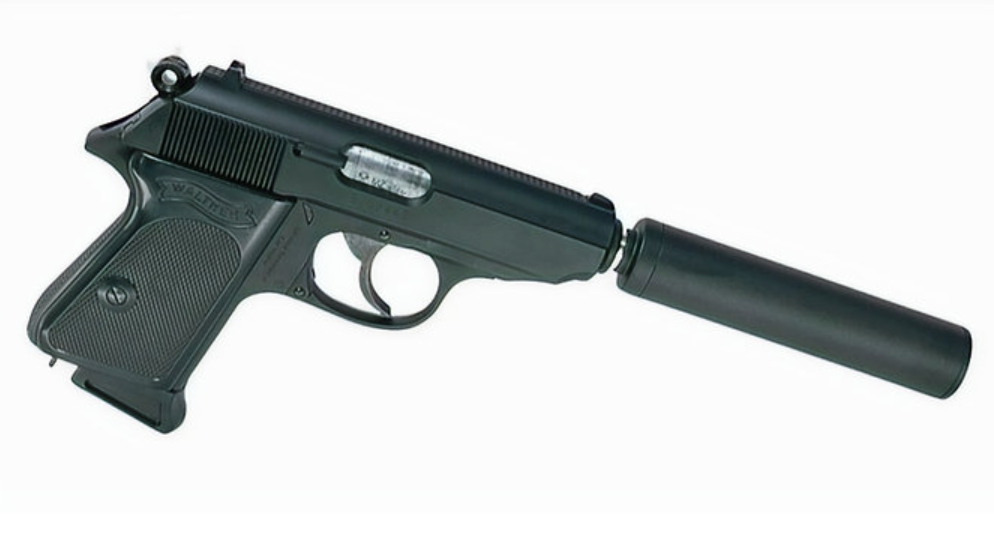 FCW ホットアップ スチールスタンド マルゼン ワルサーPPK/S、PPK、PP GBBP用 - 銀(ぎん)
