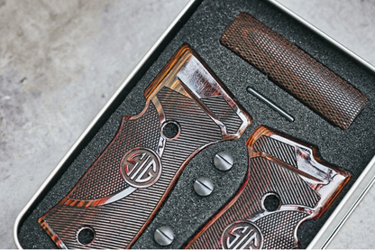 FCW SIG P320 M17/M18 AXG ダークブラウン ウッドグリップ - TYPE C