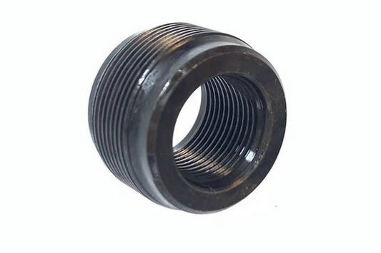 FCW ステンレススチール製 14mm 逆スクリュー - 23mm 正スクリューアダプターー (TM SAIGA-12 GBB) - ブラック