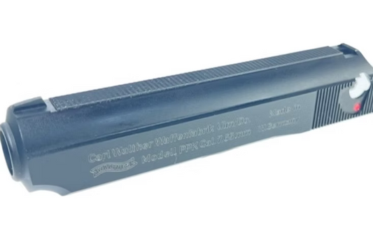 FCW PPK & PPK/S CNCアルミGBBスライド（マルゼン・ワルサーPPK & PPK/S GBBP用）- PPK Slide with PPK Laser Marking BK