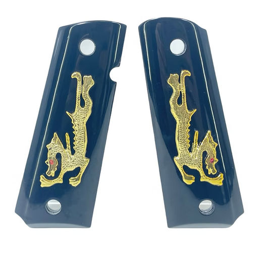 FCW フェイスオフ ドラゴングリップセット 1911 GBBP用 (金(きん)/銀(ぎん)ドラゴン)